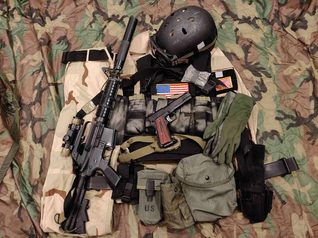 1990 U.S. Army Chocolate Chip Camouflage 22nd Support Brigade BDU